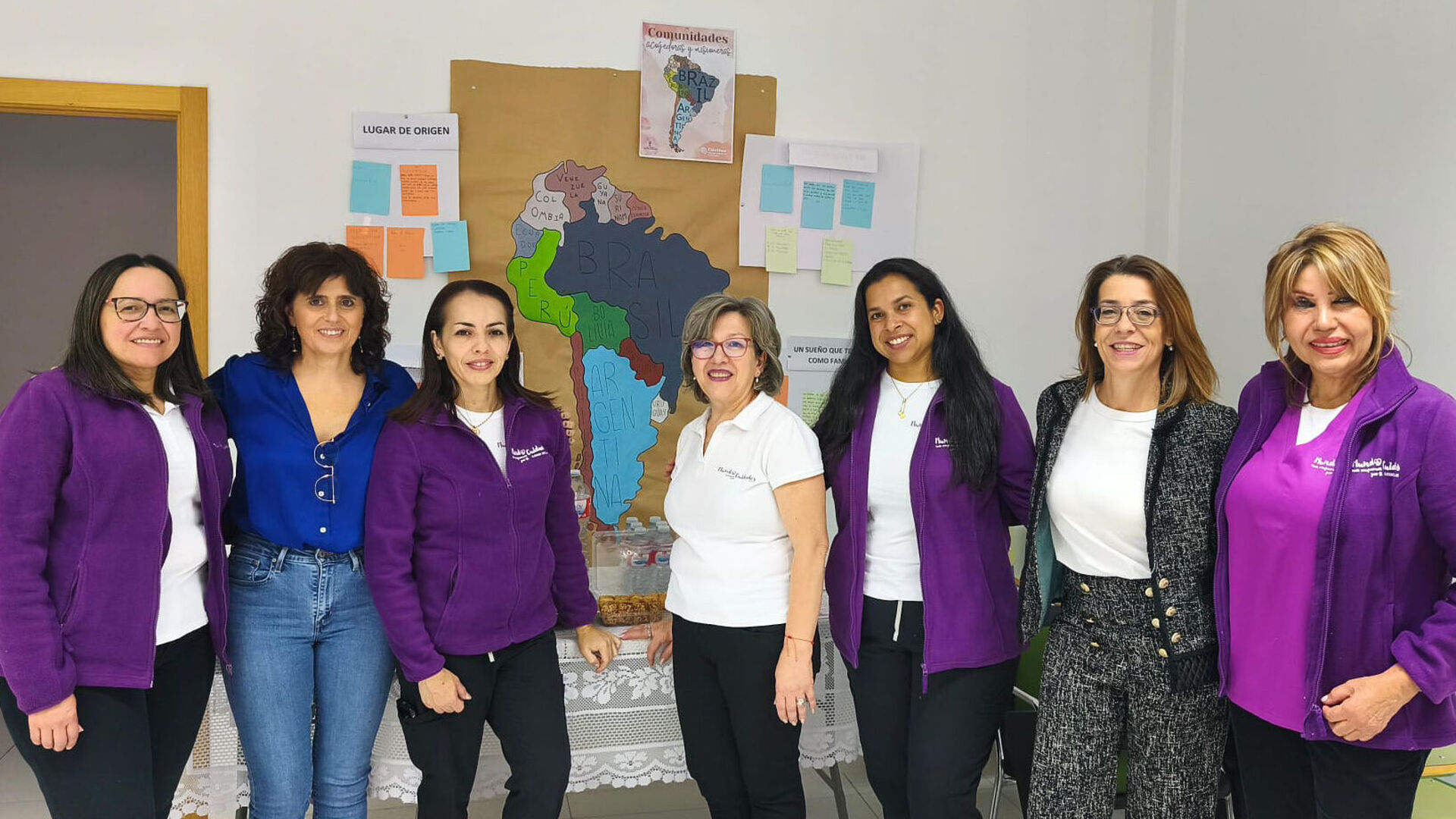 Las mujeres de Mundo Cuidados, INCISO Cuida2 y Cáritas Ciudad Real.